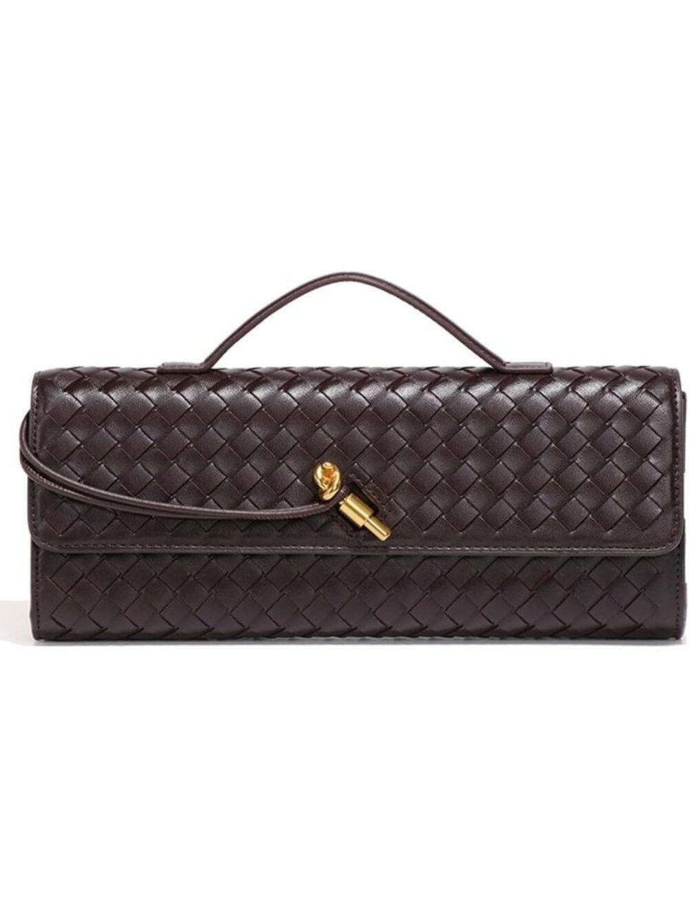 Women's Dark Purple Clutch Trendy Slouchy Woven Crossbody Shoulder Hobo Handbag